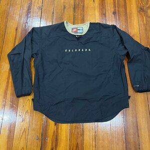 Nike Pullover Windbreaker Black Colorado Buffaloes NCAA Men's Large Vtg